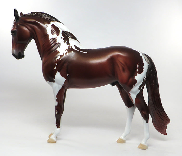 CAYO &quot;Lord&quot;-OOAK Deep Red Chestnut Painted Andalusian Model Horse 8/12