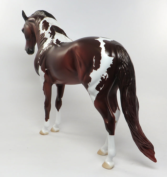 CAYO &quot;Lord&quot;-OOAK Deep Red Chestnut Painted Andalusian Model Horse 8/12
