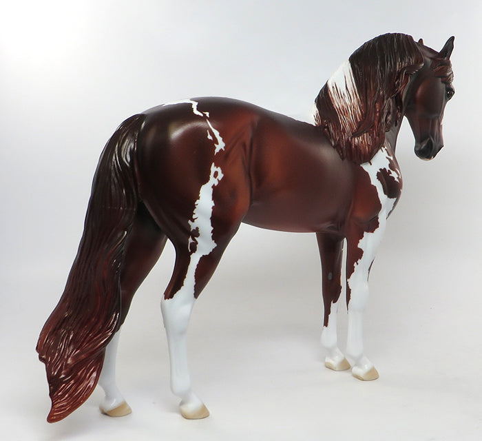CAYO &quot;Lord&quot;-OOAK Deep Red Chestnut Painted Andalusian Model Horse 8/12