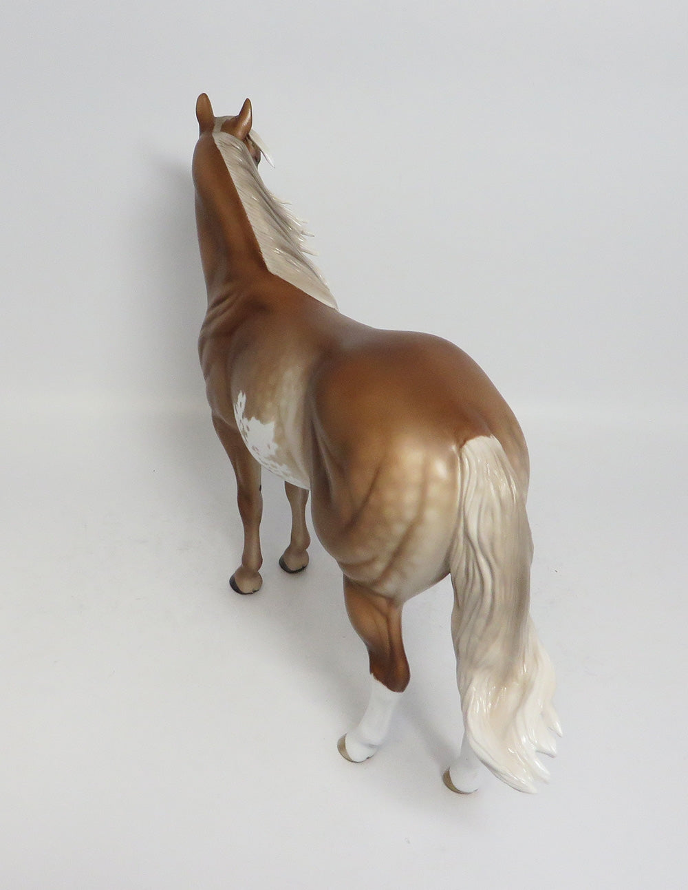 DAYDREAM BELIEVER~OOAK DAPPLE CREME SORREL OVERO ISH BY SHERYL LEISURE 1/5/18