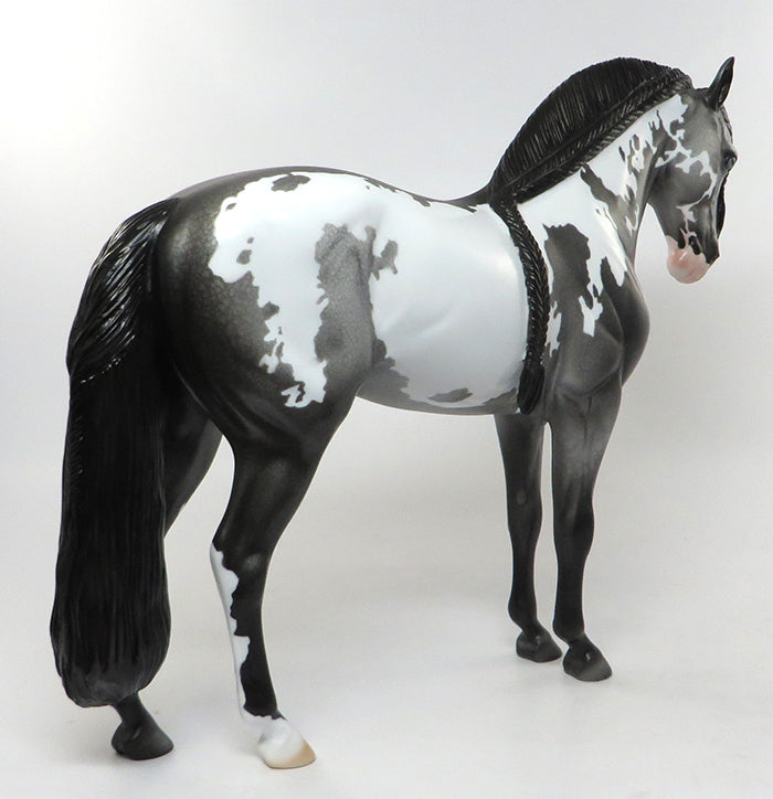 CRISTIAN-OOAK GREY PAINT ANDALUSIAN MODEL HORSE BY DAWN QUICK 08/04/16