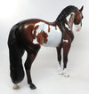 DRACO-OOAK BAY PAINT BRAIDED MANE AND TAIL ANDALUSIAN MODEL HORSE 8/4