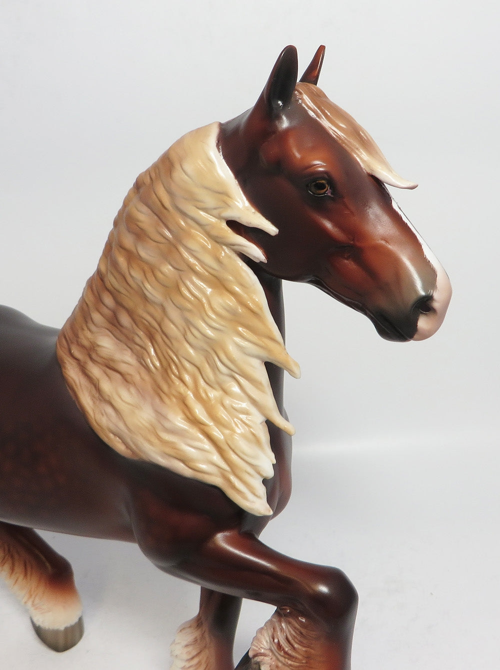 SANGUINE-OOAK DEEP DAPPLE CHESTNUT TROTTING DRAFTER BY SHERYL LEISURE 1/9/18