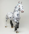 MR. PRETENTIOUS - OOAK APPALOOSA TROTTING DRAFTER MODEL HORSE - 2/5