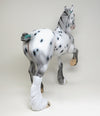 MR. PRETENTIOUS - OOAK APPALOOSA TROTTING DRAFTER MODEL HORSE - 2/5