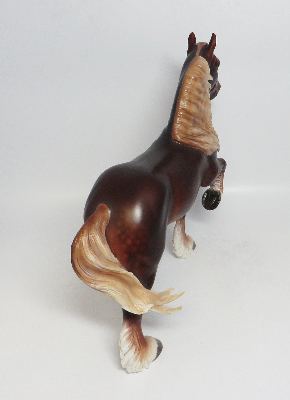 SANGUINE-OOAK DEEP DAPPLE CHESTNUT TROTTING DRAFTER BY SHERYL LEISURE 1/9/18