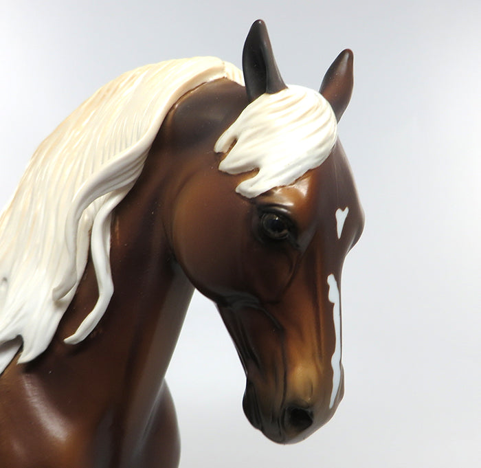 ADELITA-OOAK CHESTNUT ANDALUSIAN MODEL HORSE 8/4