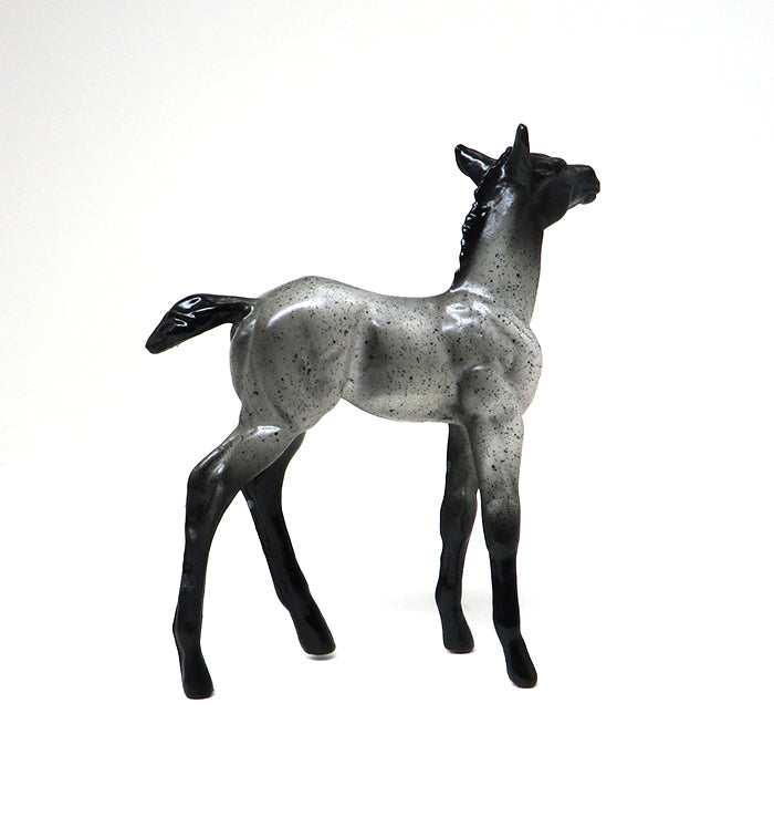 ACOODA-BLUE ROAN-FOAL CHIP- OOAK 10/22