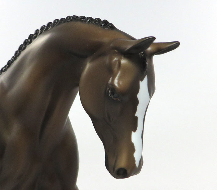 THE HAPPY APPY-OOAK BAY APPALOOSA WITH BLANKET ENGLISH PONY MODEL HORSE 08/08