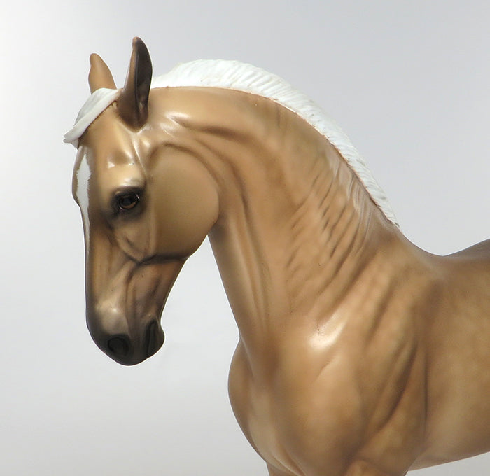 BALDUINO-OOAK DAPPLED PALOMINO ANDALUSIAN MODEL HORSE BY SHERYL LIESURE 08/04/16