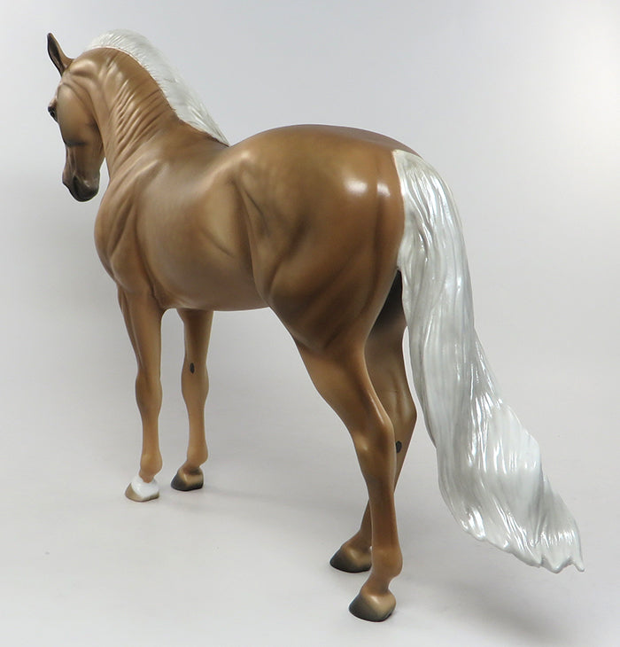 BALDUINO-OOAK DAPPLED PALOMINO ANDALUSIAN MODEL HORSE BY SHERYL LIESURE 08/04/16