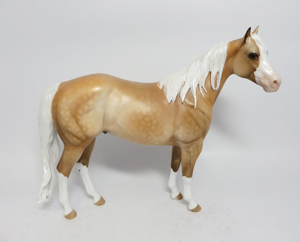 SMACK TALK-OOAK PALOMINO ISH MODEL HORSE SUPER BOWL SALE 2018