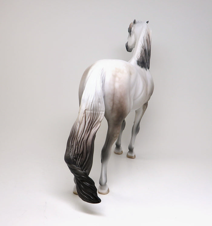 AMOUR - DAPPLE ROSE GREY PINNED EAR MORGAN LIMITED EDITION MODEL HORSE - LE4 - 2/5