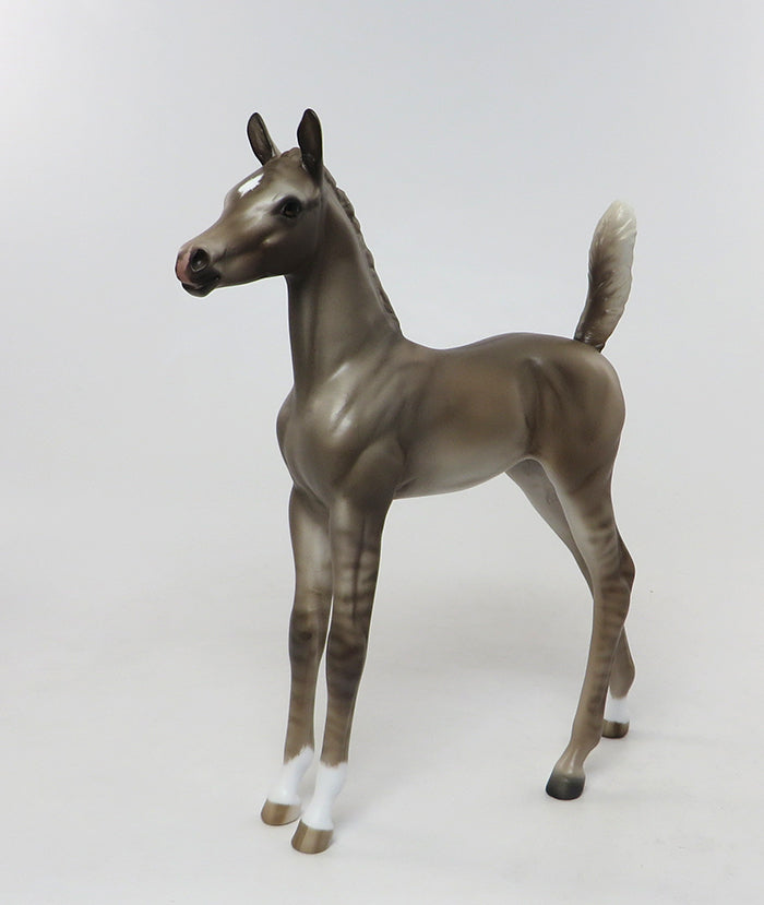 AINA-OOAK GRULLA FOAL MODEL HORSE 8/5