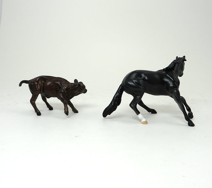 OBSIDIAN - OOAK BLACK CUTTER &amp; BROWN CALF CHIP - 10/30