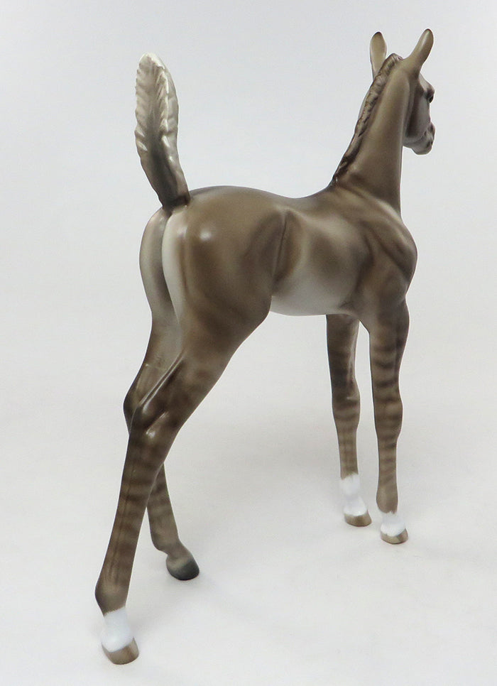 AINA-OOAK GRULLA FOAL MODEL HORSE 8/5