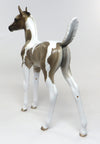 JOKER-OOAK ETCHED CHOCOLATE BAY PAINT FOAL BY SHERYL LEISURE 8/5