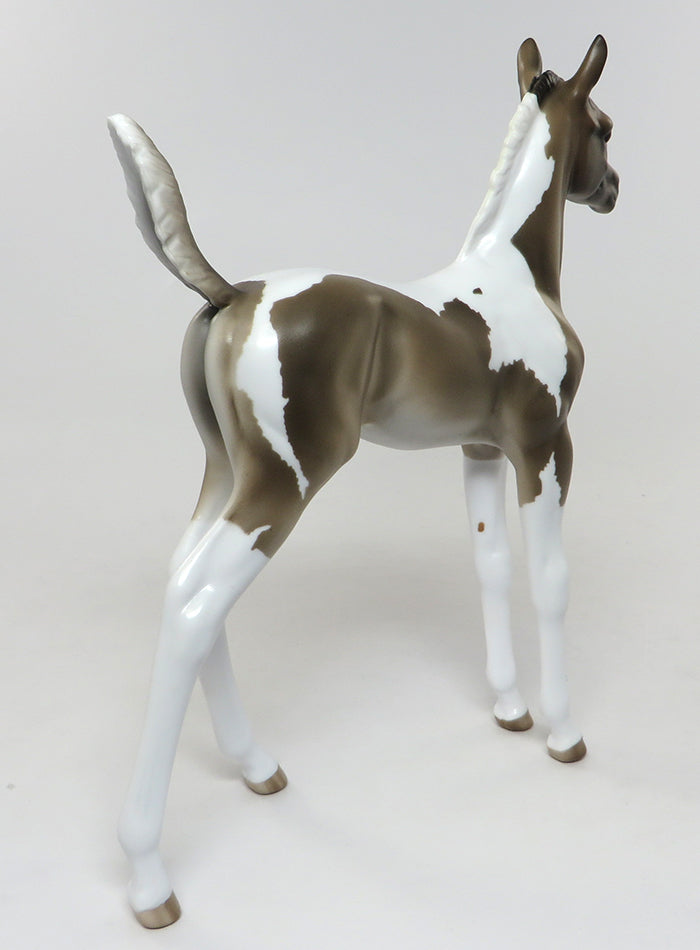 BERIZI-OOAK GRULLA PAINT FOAL MODEL HORSE 8/15
