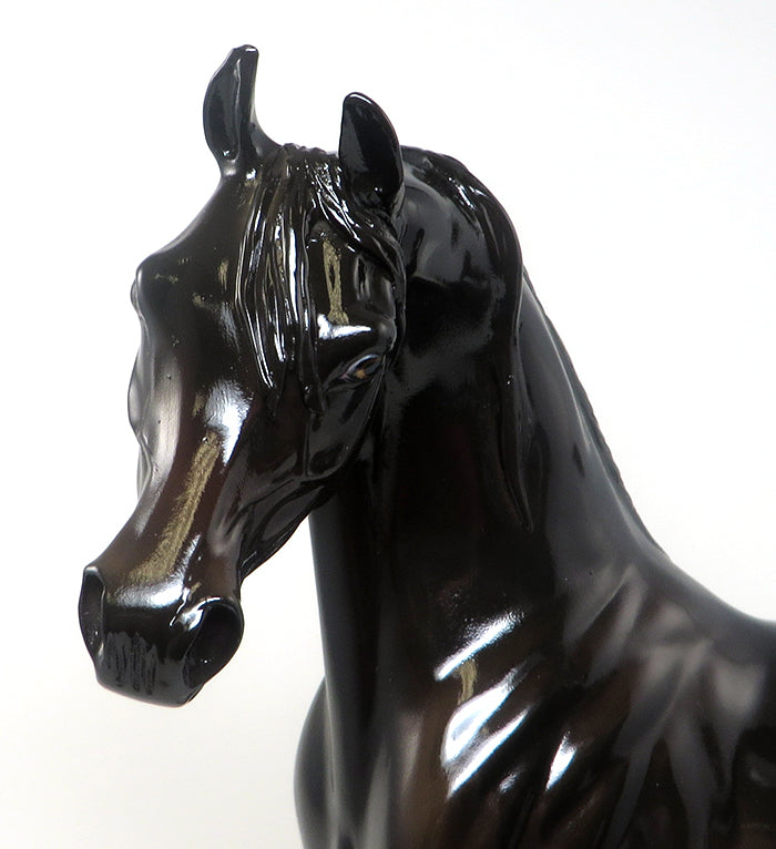 TOO STRONG - OOAK DARK BROWN ARABIAN MODEL HORSE - 2/8