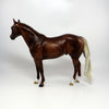 FIGARO~OOAK DAPPLE CHESTNUT ISH MODEL HORSE BY SHERYL LEISURE  6/16/17