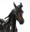 CRAZY ABOUT CHOCOLATE - OOAK DARK BROWN  YEARLING MODEL HORSE - 2/8