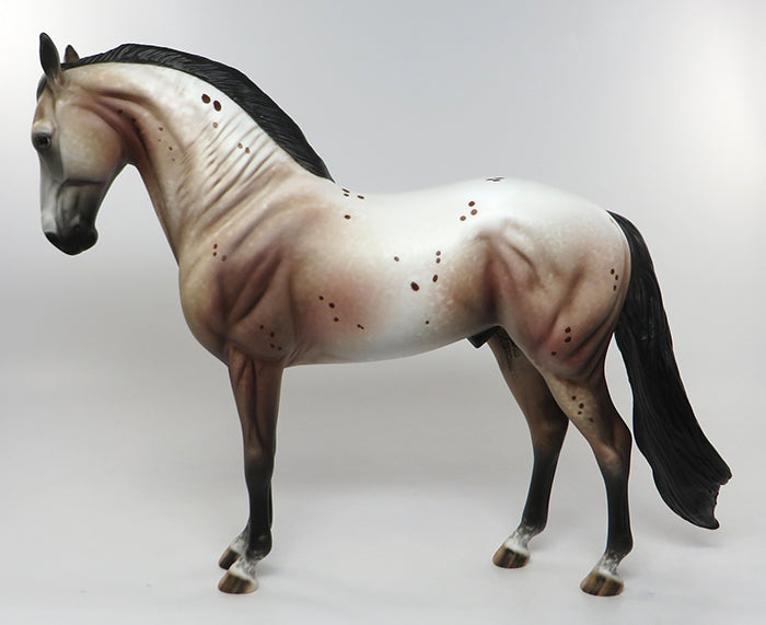 AUGUSTIN &quot;Majestic Dignity&quot;-OOAK BAY APPALOOSA ANDALUSIAN MODEL HORSE PAINTED AND SIGNED BY ALLEN KATT 8/5