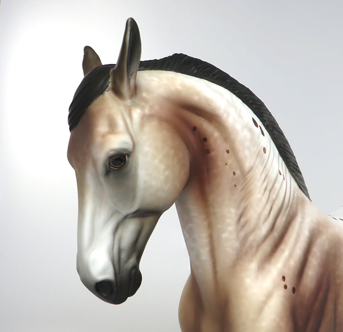 AUGUSTIN &quot;Majestic Dignity&quot;-OOAK BAY APPALOOSA ANDALUSIAN MODEL HORSE PAINTED AND SIGNED BY ALLEN KATT 8/5