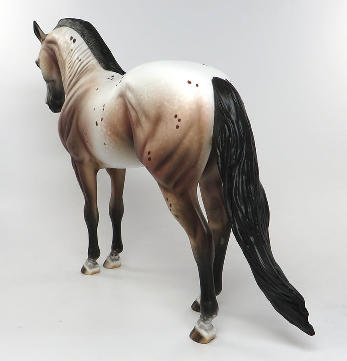 AUGUSTIN &quot;Majestic Dignity&quot;-OOAK BAY APPALOOSA ANDALUSIAN MODEL HORSE PAINTED AND SIGNED BY ALLEN KATT 8/5