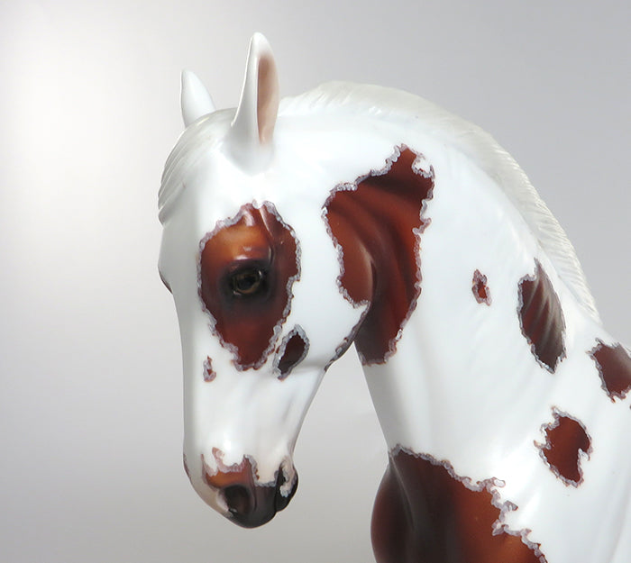 AGAPITO-OOAK CHESTNUT PAINT ANDALUSIAN MODEL HORSE 8/5