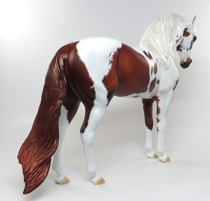AGAPITO-OOAK CHESTNUT PAINT ANDALUSIAN MODEL HORSE 8/5
