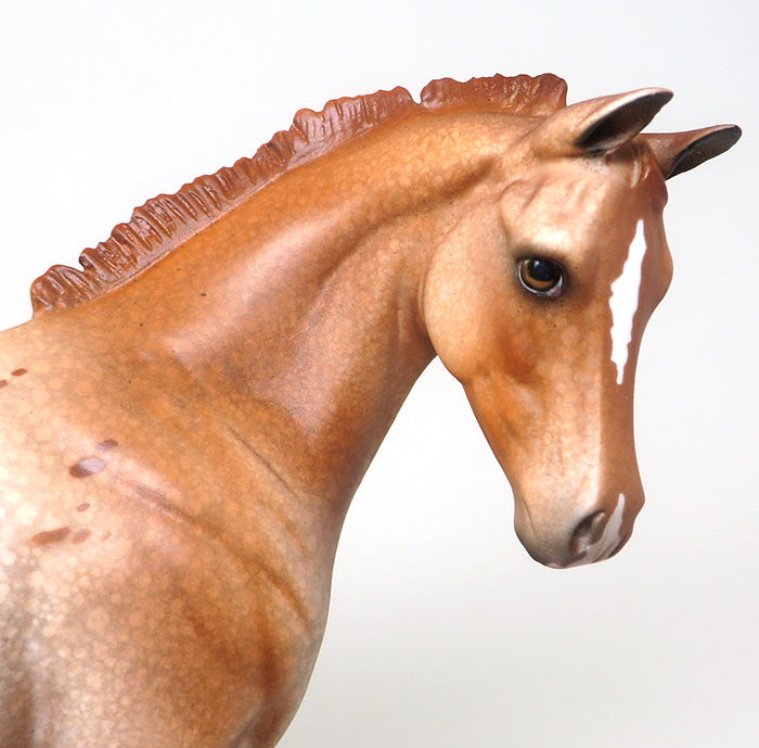CHER - OOAK CHESTNUT APPALOOSA WEANLING MODEL HORSE - 2/11