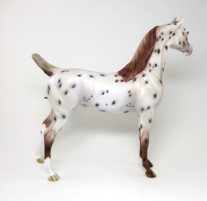 GAMBIT - OOAK CHESTNUT APPALOOSA ARABIAN MODEL HORSE - 2/11