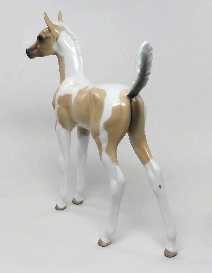 EMMALEE-OOAK PLUCKY PALOMINO PAINT FOAL MODEL HORSE 8/11