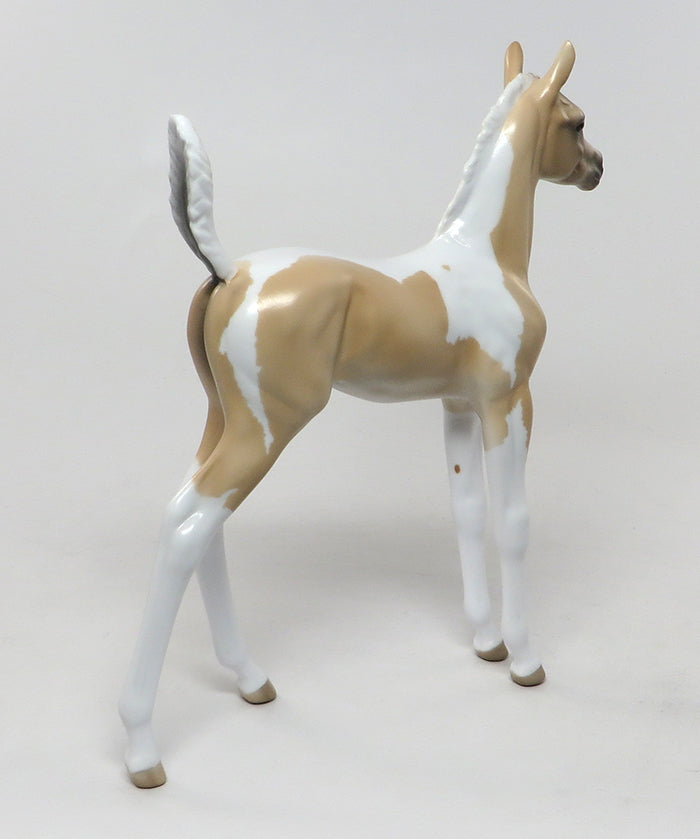 EMMALEE-OOAK PLUCKY PALOMINO PAINT FOAL MODEL HORSE 8/11