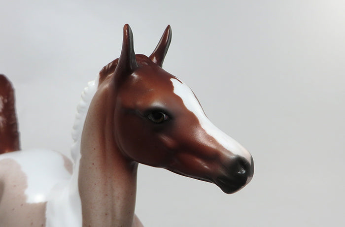 MADILYNN-OOAK DARLING STRAWBERRY ROAN PAINT FOAL MODEL HORSE 8/11