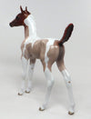 MADILYNN-OOAK DARLING STRAWBERRY ROAN PAINT FOAL MODEL HORSE 8/11