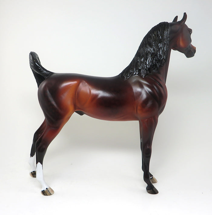 SUGAR SHACK - OOAK DAPPLE BAY ARABIAN MODEL HORSE - 2/11