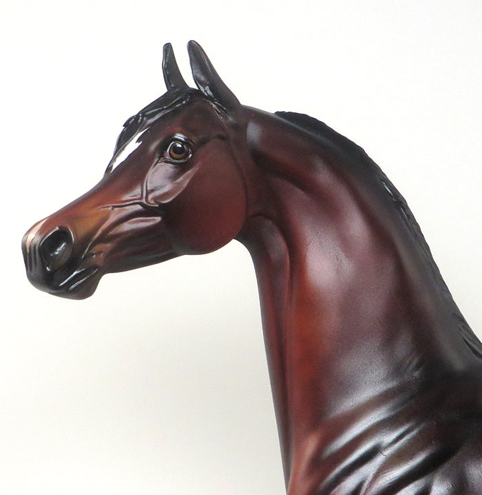 SUGAR SHACK - OOAK DAPPLE BAY ARABIAN MODEL HORSE - 2/11