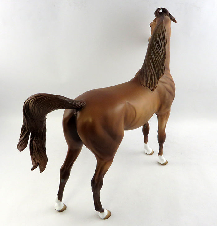 DANCE PARTNER-OOAK DAPPLE CHESTNUT MAWARI-ARABIAN MODEL HORSE 1/13