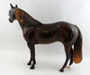 LUCKY PENNY-OOAK DAPPLED CHESTNUT ISH MODEL HORSE BY JULIE KEIM 1/13/17