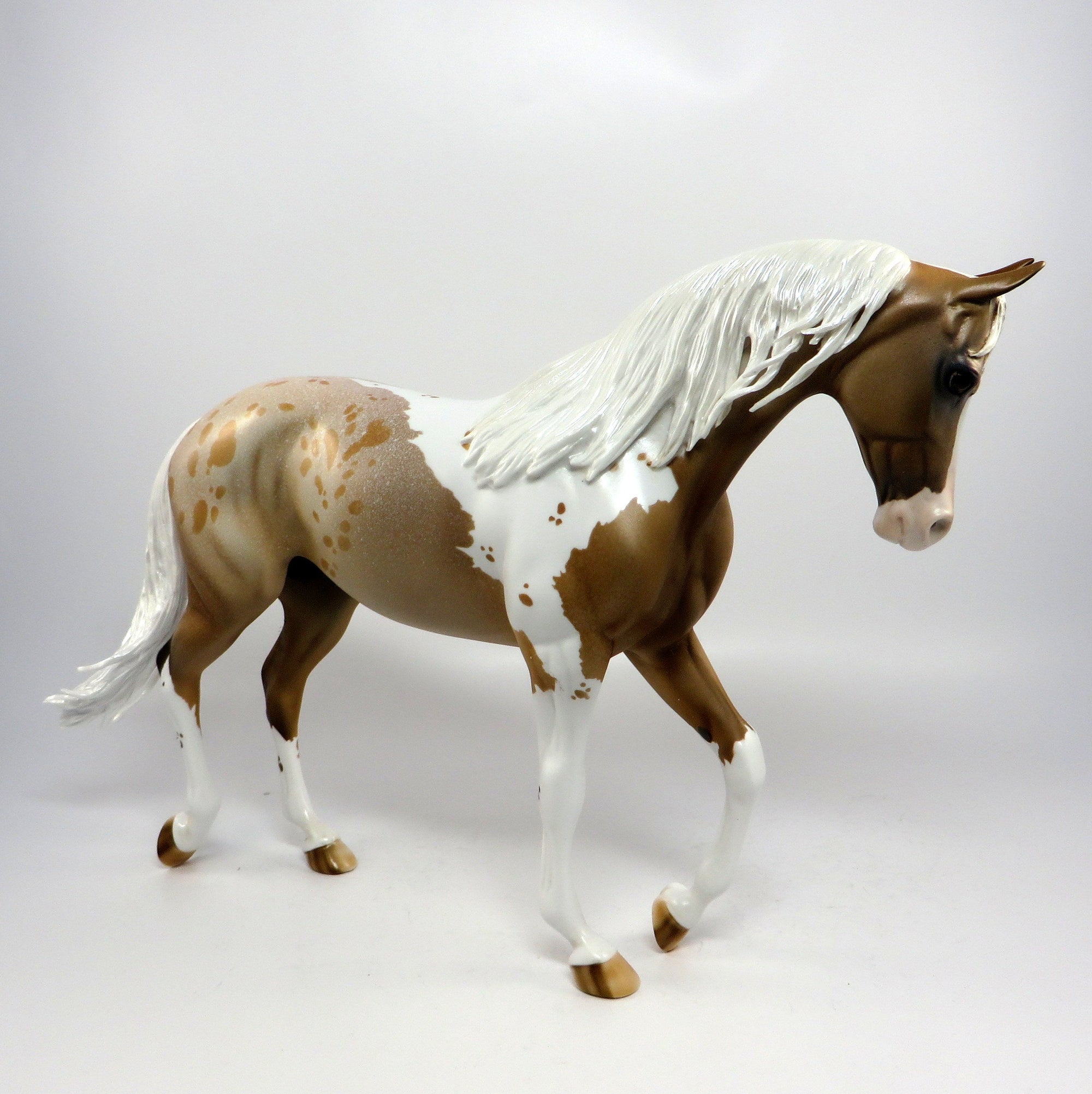 RAMBLIN MAN-OOAK PALOMINO PINTALOOSA THOROUGHBRED MODEL HORSE BY DAWN QUICK 6/20/17