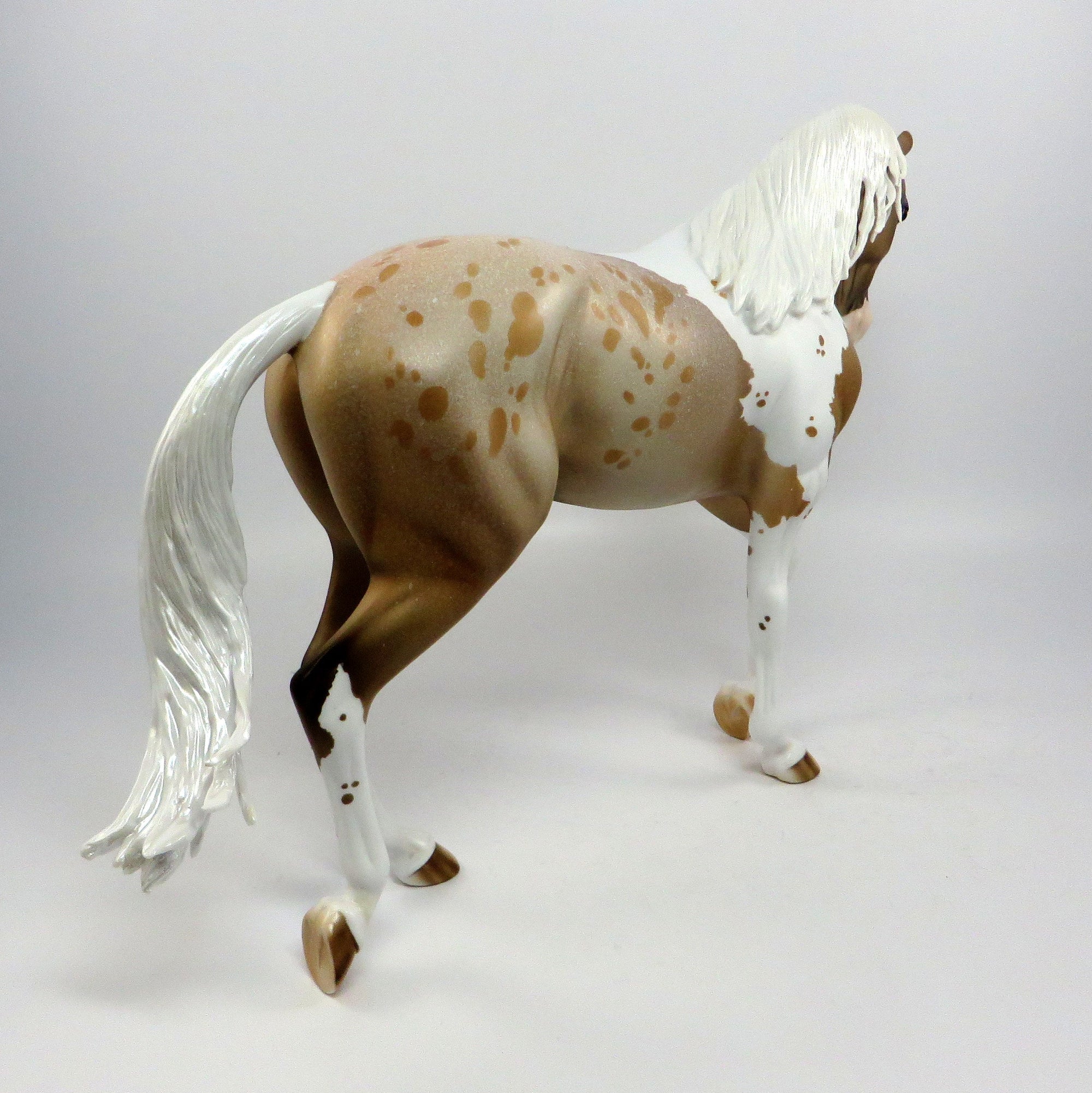 RAMBLIN MAN-OOAK PALOMINO PINTALOOSA THOROUGHBRED MODEL HORSE BY DAWN QUICK 6/20/17
