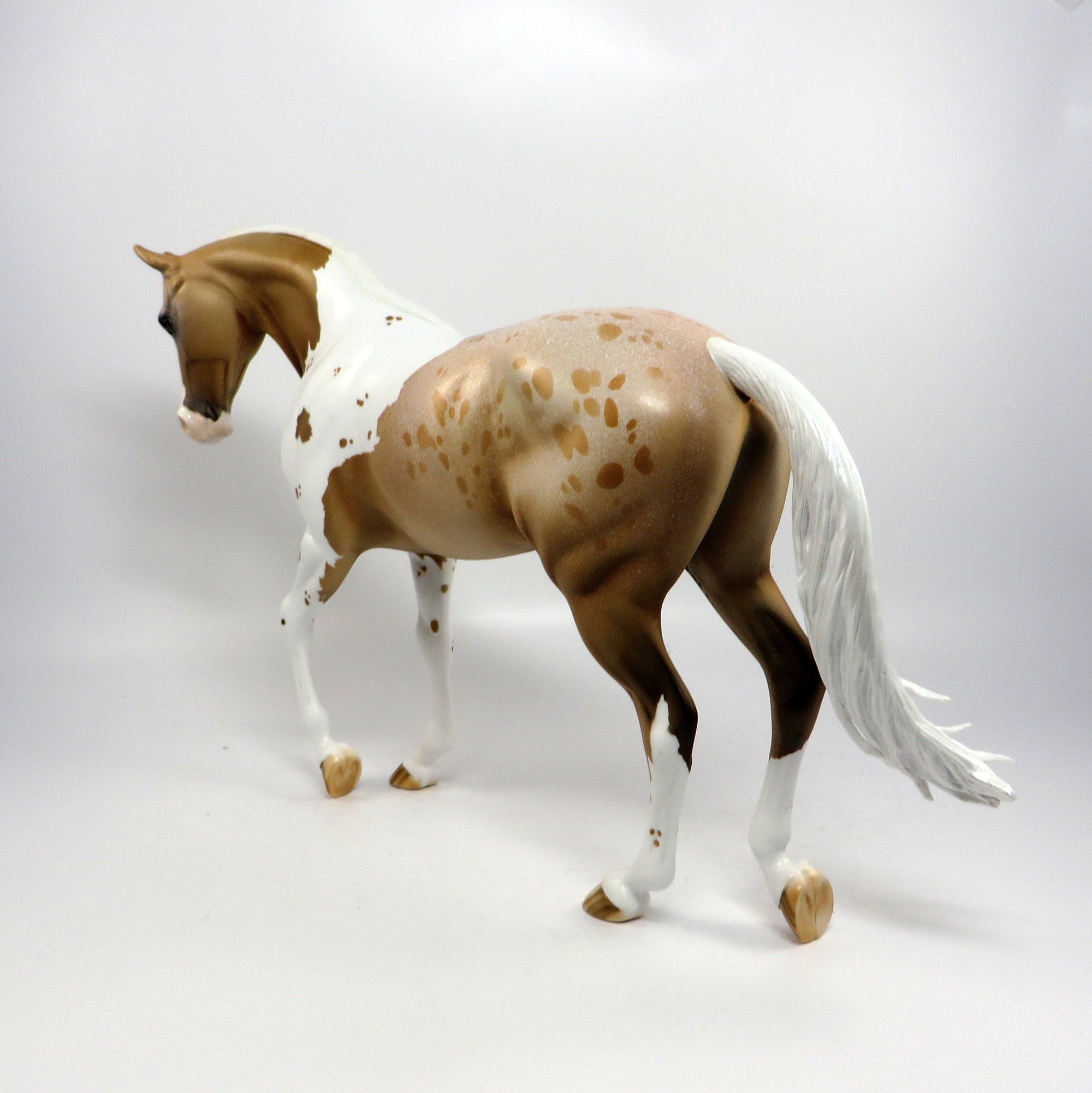 RAMBLIN MAN-OOAK PALOMINO PINTALOOSA THOROUGHBRED MODEL HORSE BY DAWN QUICK 6/20/17