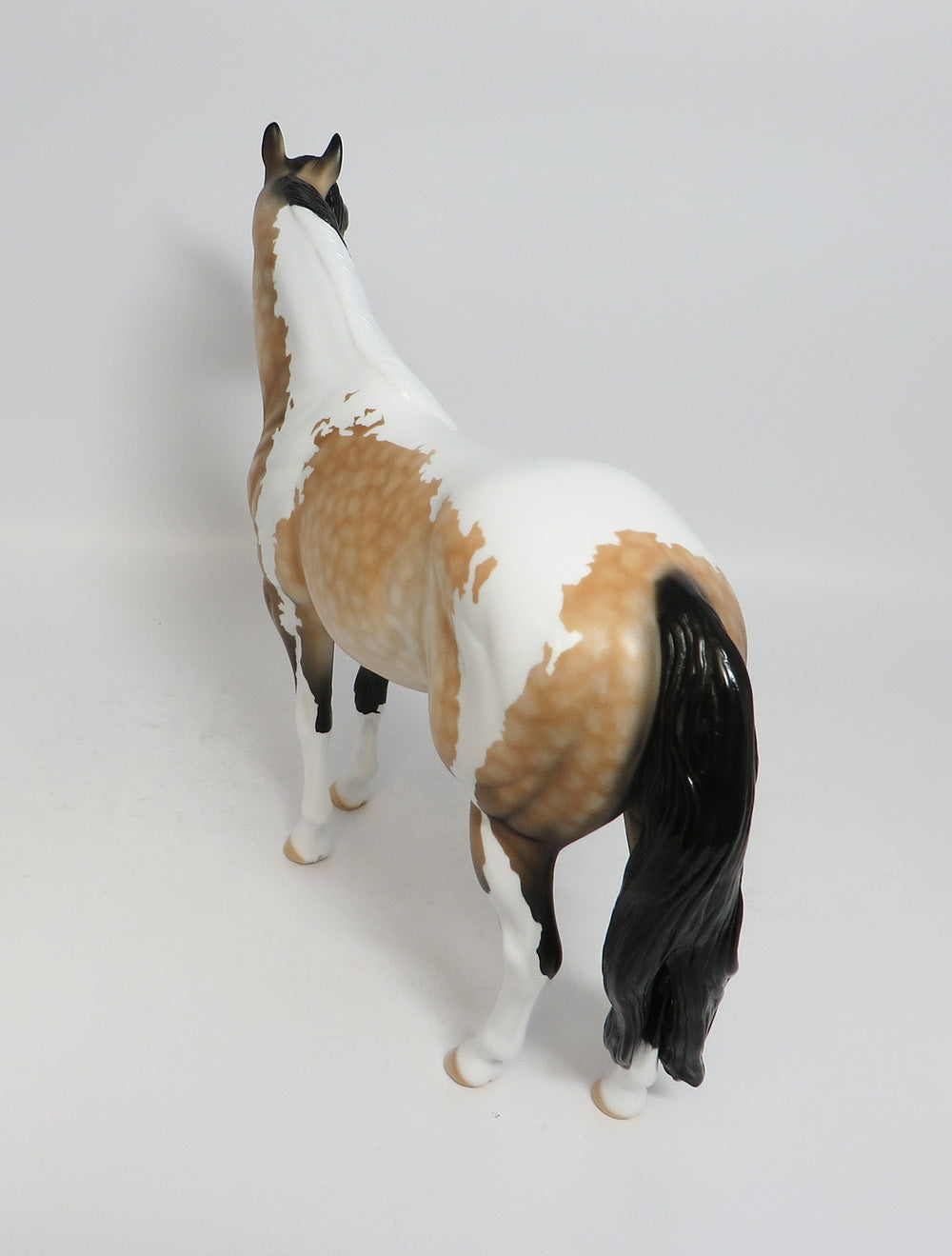 MAID MARION - OOAK DAPPLE BUCKSKIN PINTO ISH MODEL HORSE BY DAWN QUICK EA 2018