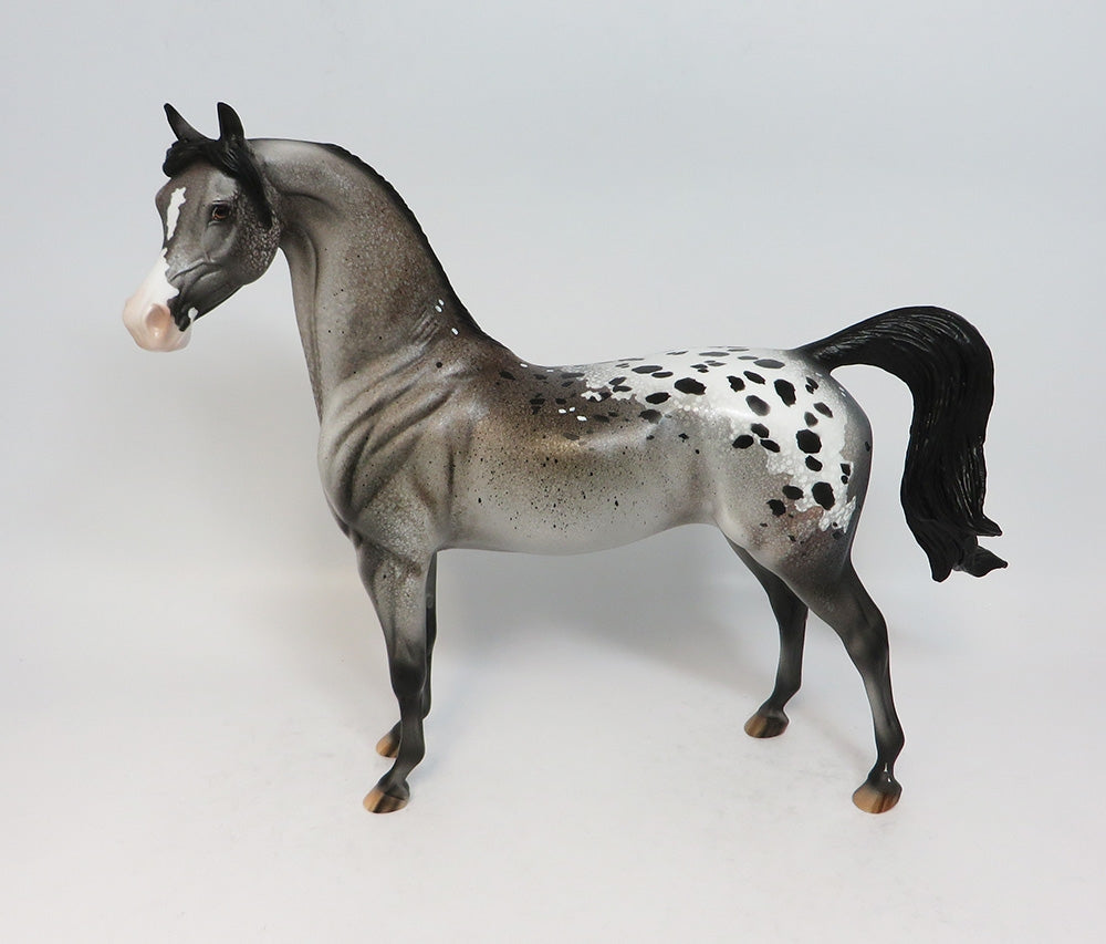 ROSTER - OOAK APPALOOSA ARABIAN MODEL HORSE SUPER BOWL 2018