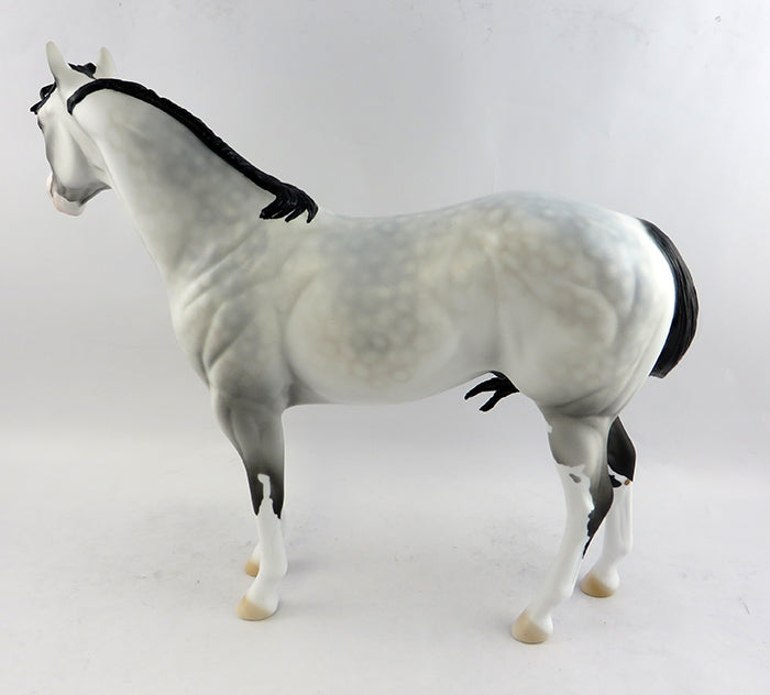 PREMO-OOAK LIGHT DAPPLE GREY PAINT ISH MODEL HORSE 1/13