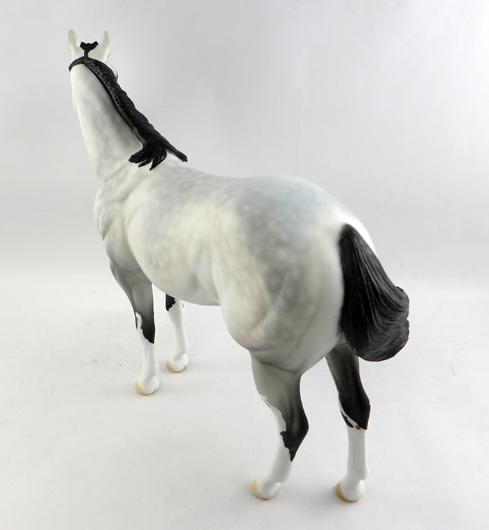PREMO-OOAK LIGHT DAPPLE GREY PAINT ISH MODEL HORSE 1/13