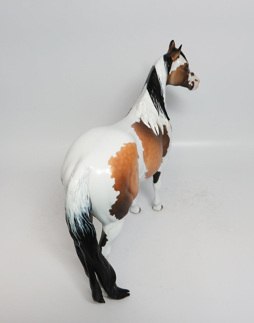 GOING TO DISNEY - OOAK DAPPLE BUCKSKIN PINTO ISH MODEL HORSE BY DAWN