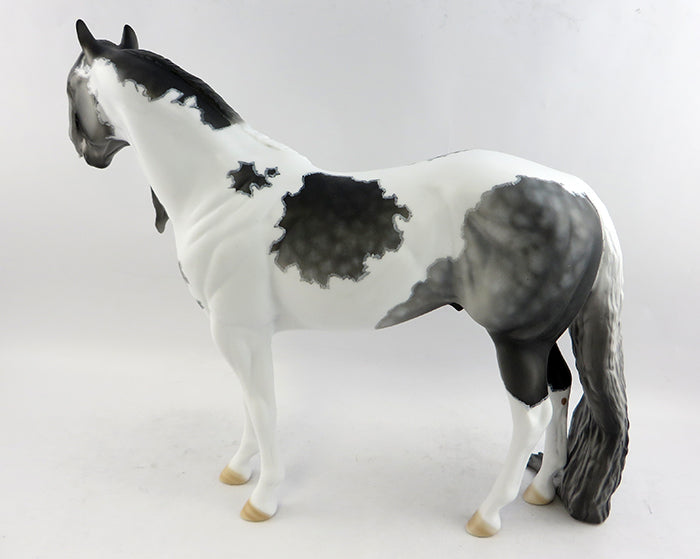 IT&#39;S ALL ABOUT THE BASS-OOAK DAPPLE GREY MAPPED PAINT ISH MODEL HORSE 1/13