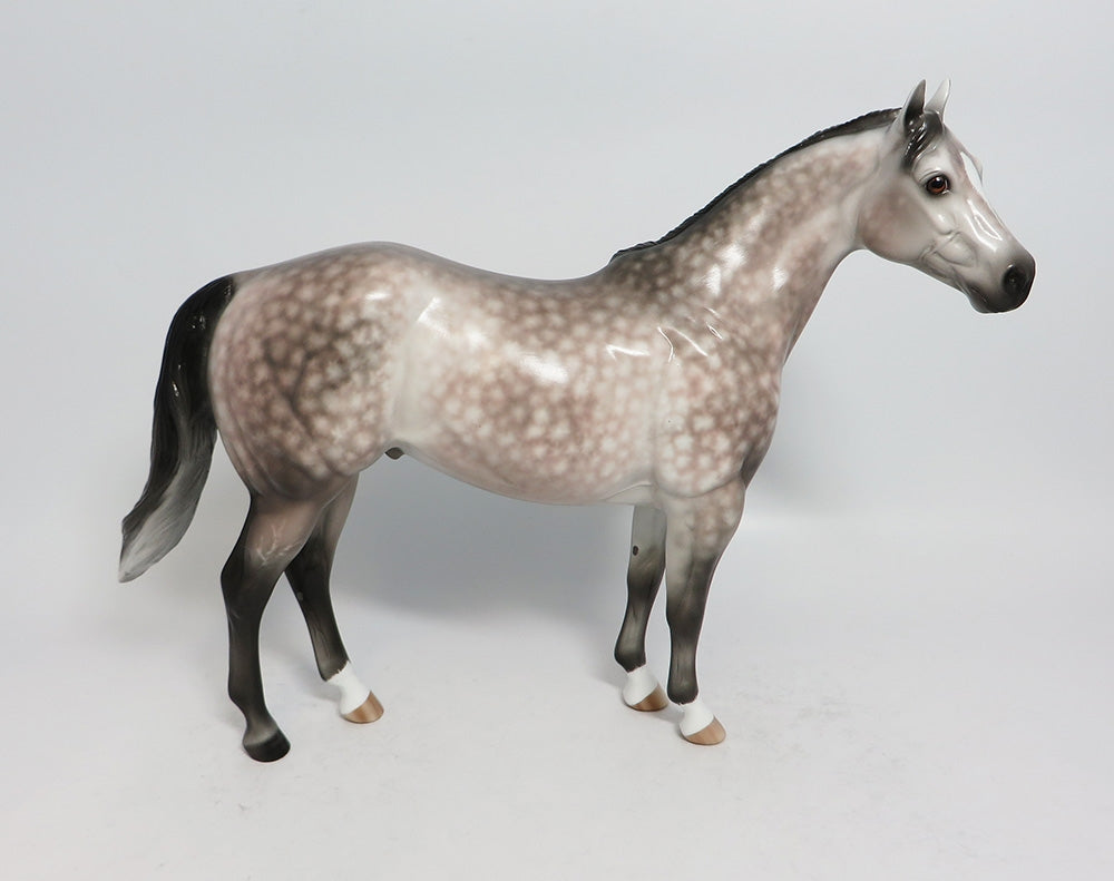 BEST INTENTIONS - OOAK STAR DAPPLE ROSY GREY ISH MODEL HORSE BY SHERYL LEISURE 1/19/18